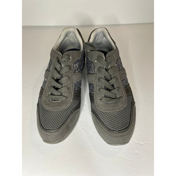 Guess glitter grey sneakers size 6.5 - Picture 3 of 6